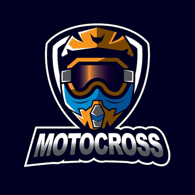 Motocross design badge