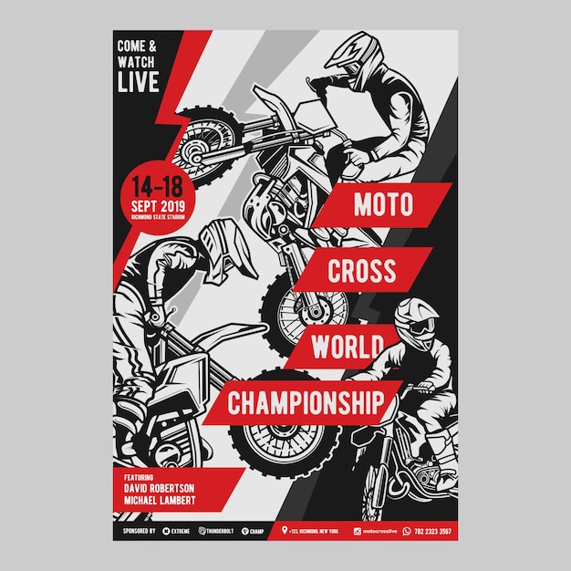 Motocross Flyer Template