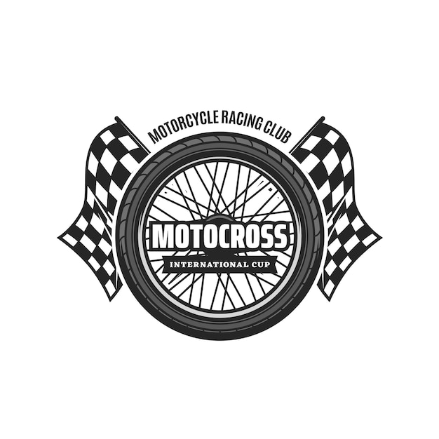 モトクロスアイコンオートバイとバイクモーターレース