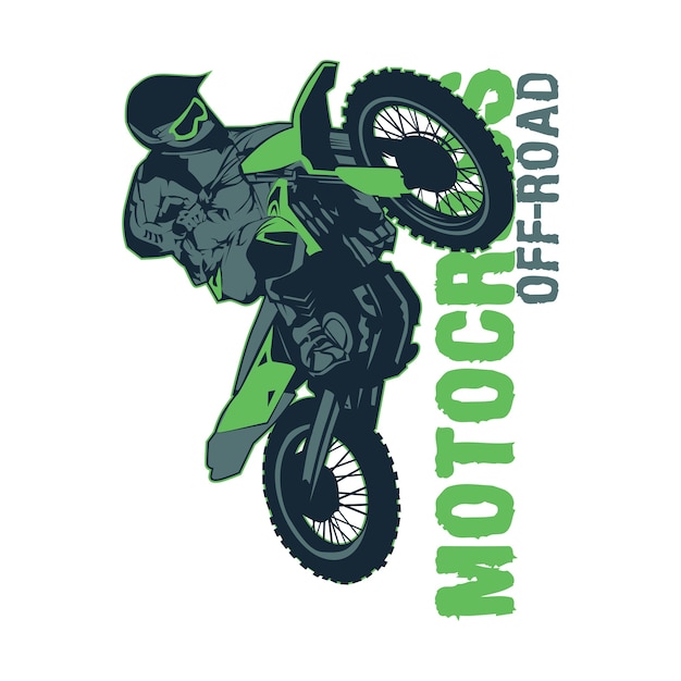 Motocross offroad vector 