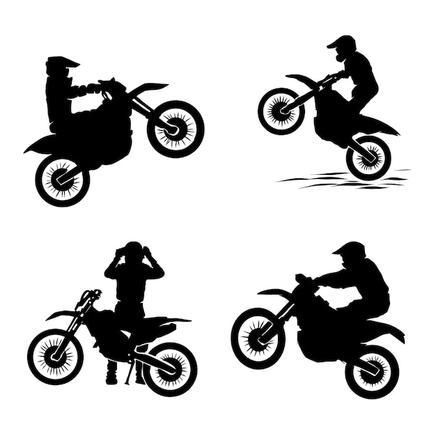 Motocross set logo designs