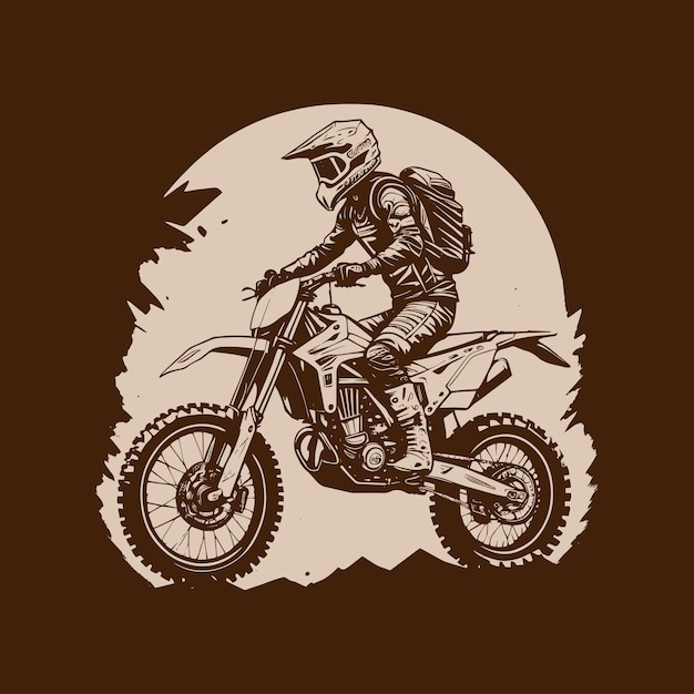 motocross vector voor t-shirt ontwerp