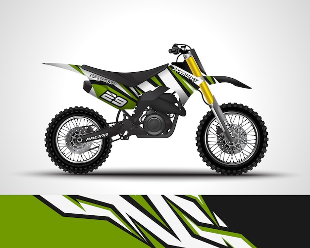 Motocross wrap decal and vinyl sticker