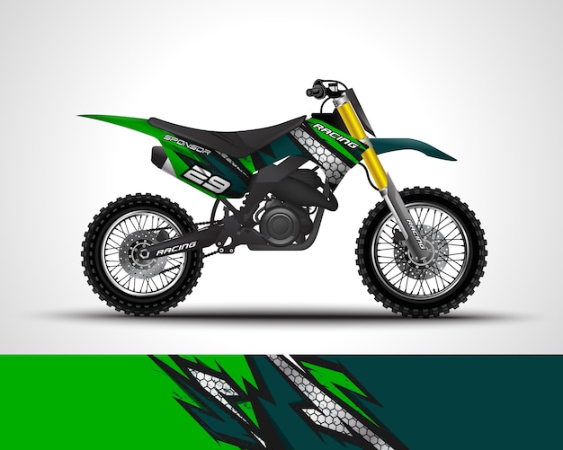 Motocross wrap decal and vinyl sticker