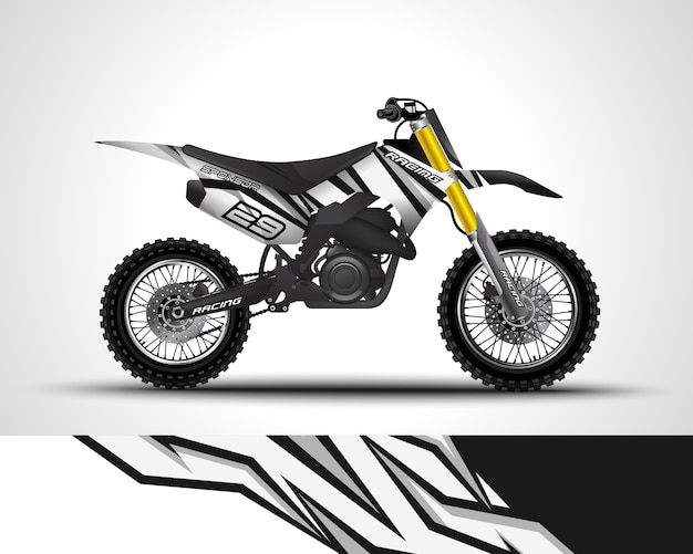 Motocross wrap decal and vinyl sticker