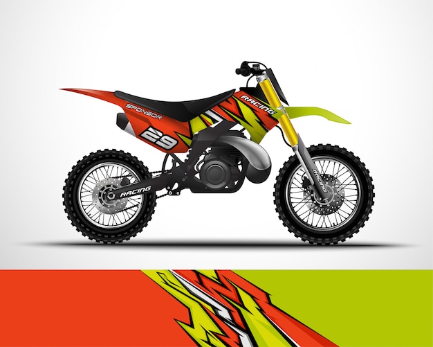 Motocross wrap ontwerp