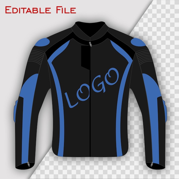 Motor Bike Jacket Vector Mockup