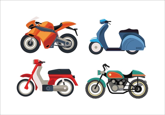 Motor bike vehicle set