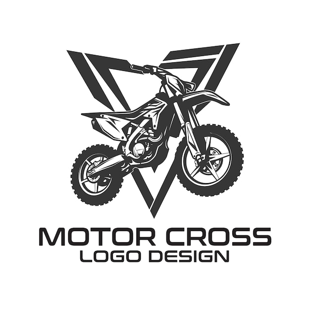 Motor cross vector logo design