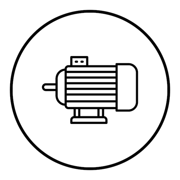 Vector motor icon vector image can be used for electric circuits