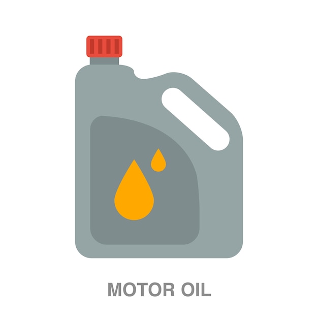 Motor oil illustration on transparent background