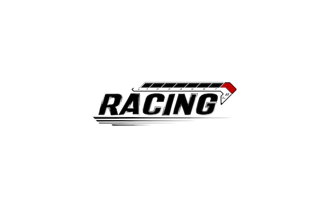 Motor Racing Logo Evenement vector