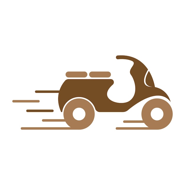 Motor scooter icon design