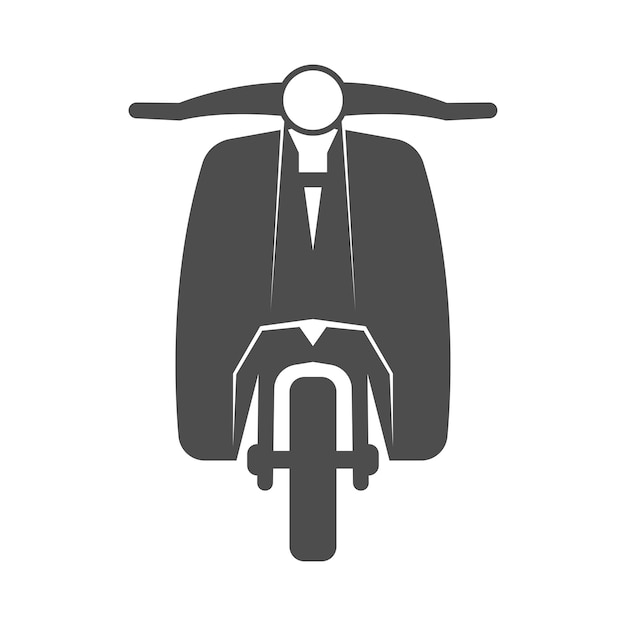 Motor scooter icon design