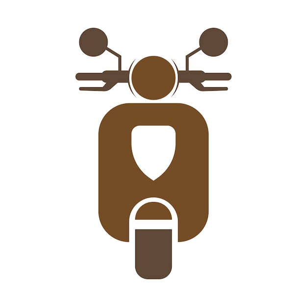 Motor scooter icon design