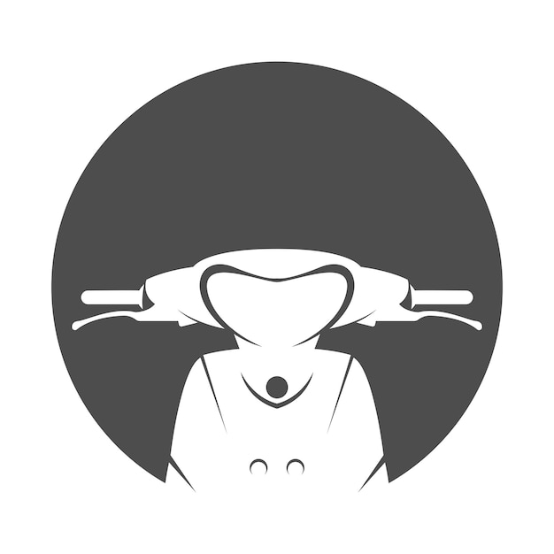 Motor scooter icon design