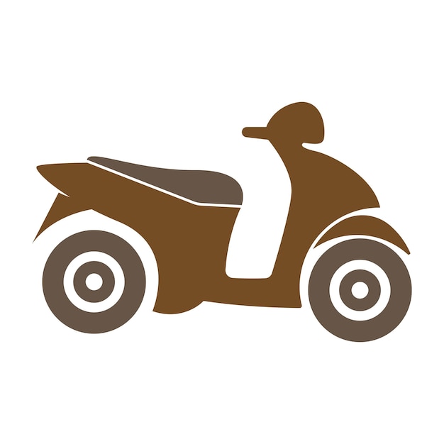 Motor scooter icon design