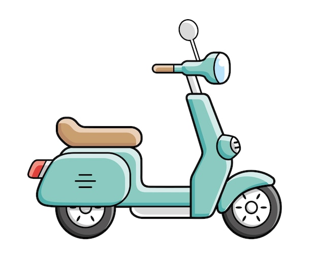 Vector motor scooter