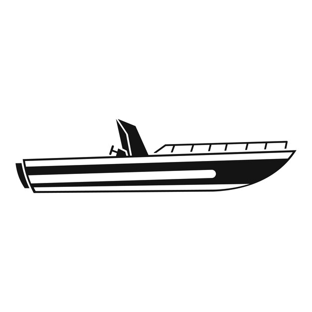 Vector motor speed boat icon simple illustration of boat vector icon for web design