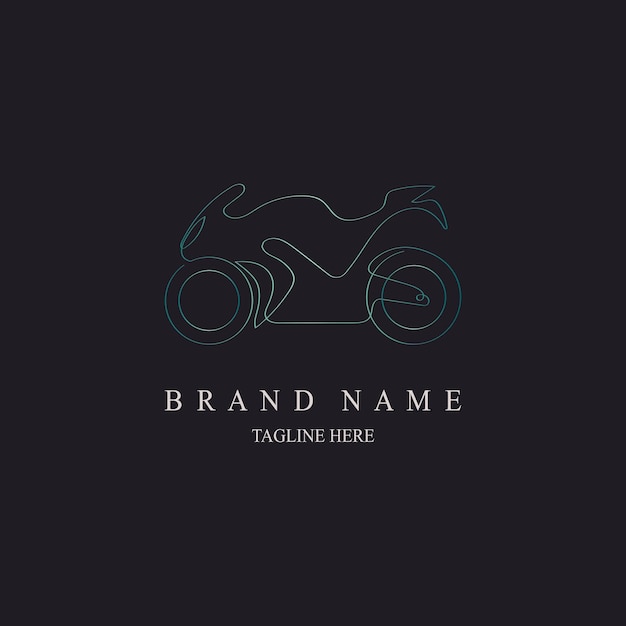 шаблон дизайна логотипа монограммы в стиле линии автоспорта для бренда или компании и других