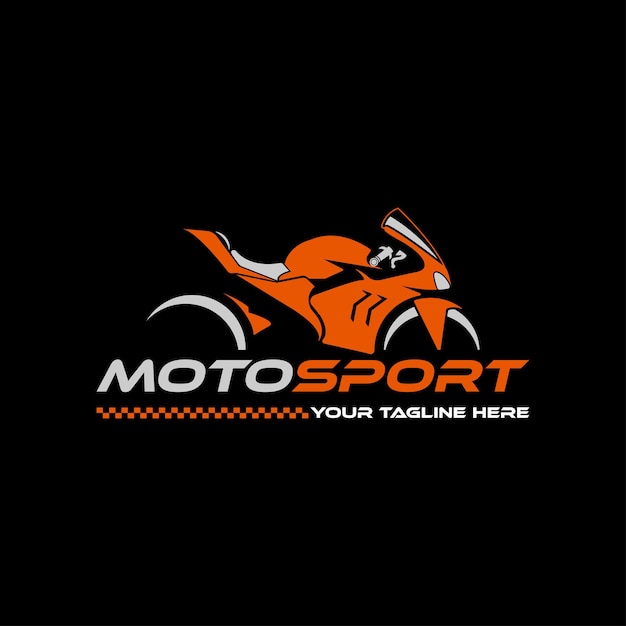 Vettore illustrazione vettoriale del modello del logo del motorsport