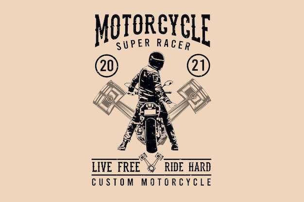 Motor super racer live gratis rit hard silhouet ontwerp