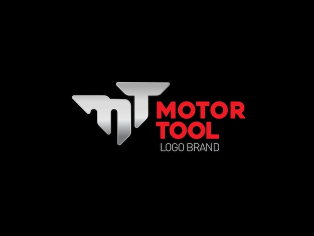 Vector motor tool manufacturing company logo