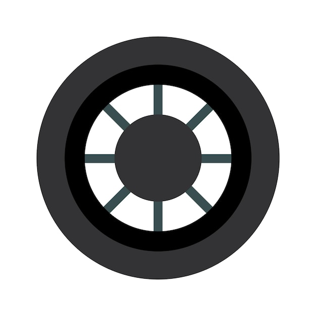 Motor Wheel Icon Vector illustration