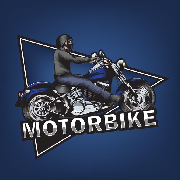 Motorbike associations, vector motorcycle illustration