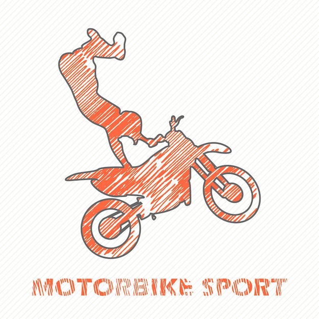 Vettore illustrazione dell'uomo di moto e motociclisti. immagine in stile creativo e sportivo