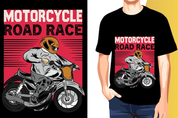 Motorbike lover print-ready t-shirt design templates