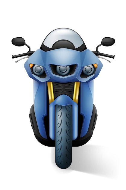 Мотоцикл современный быстрый спортивный мотоцикл векторная иллюстрация