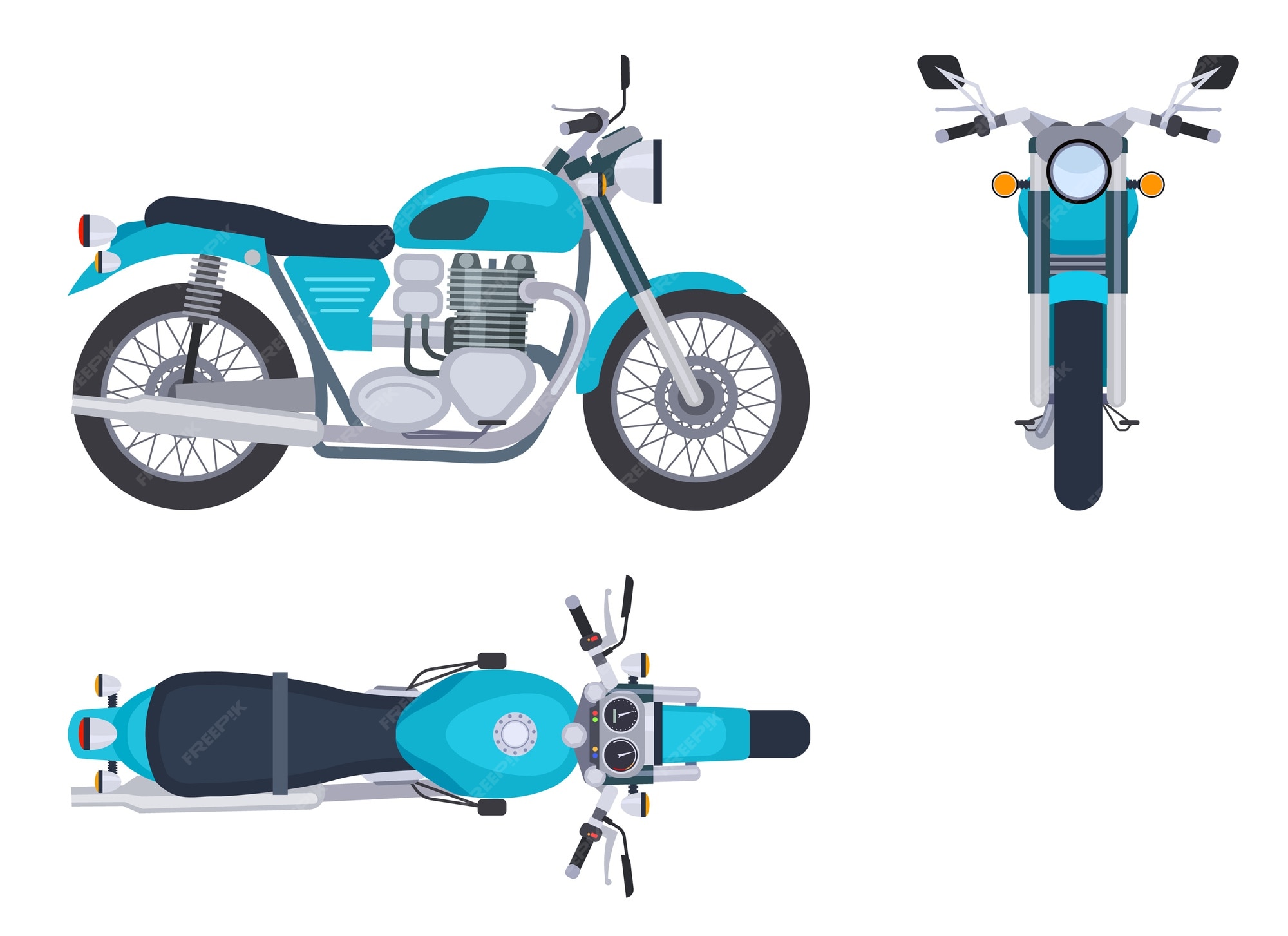 Motorcycle topview