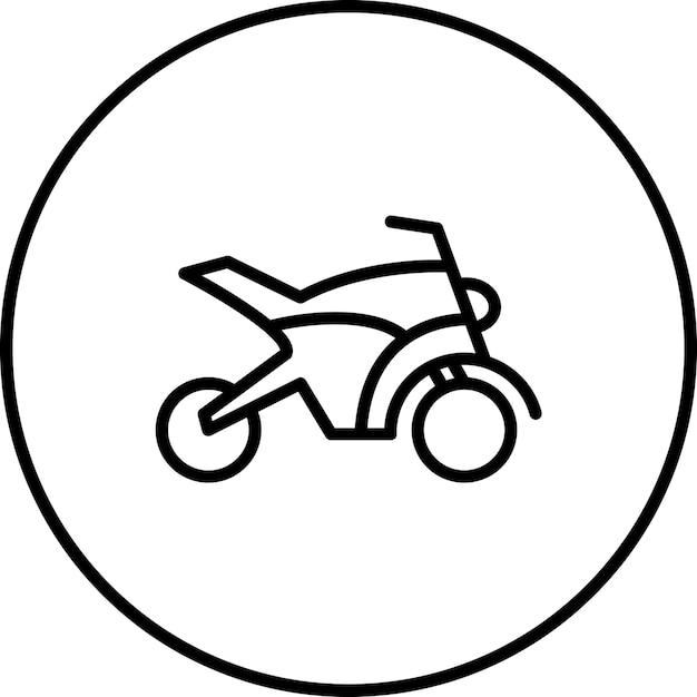 Motorbike vector icon illustration of Transport iconset