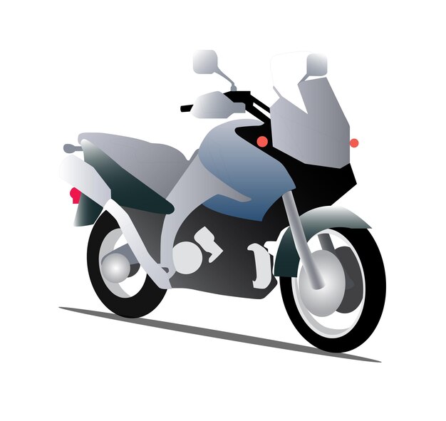 Винтажная векторная иллюстрация мотоцикла