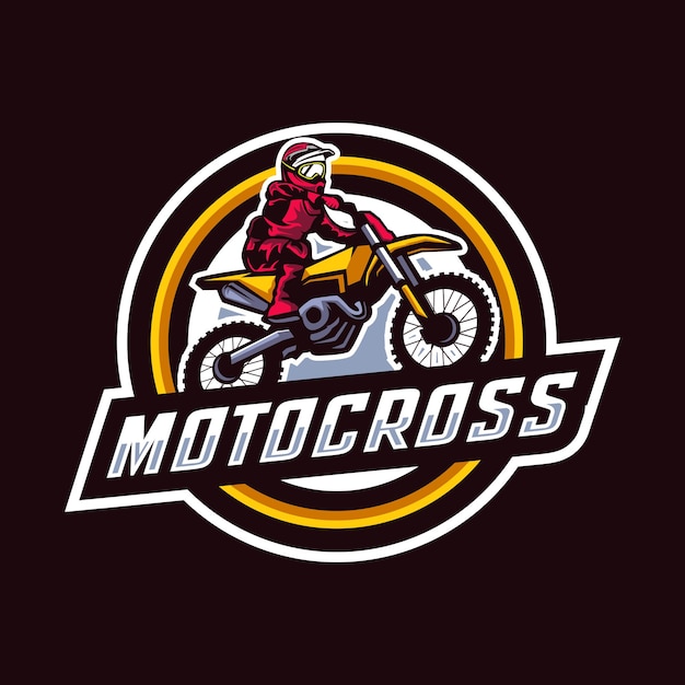 Motorcross badge logo