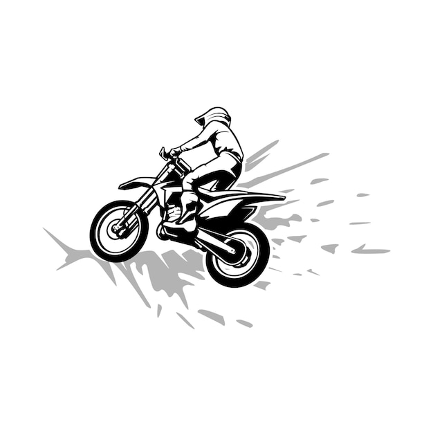 Motorcross paden avontuur illustratie vector