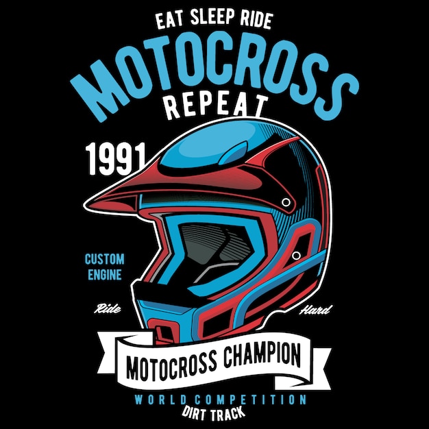 Motorcrosskampioenshelm