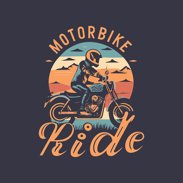 Motorcycle Biker Tshirt Design