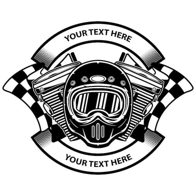 Vettore design del logo del club motociclistico