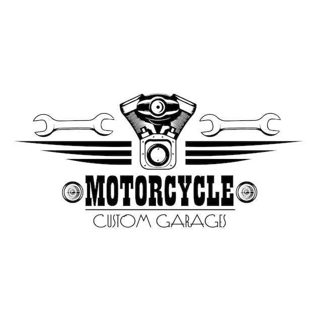 Vector motorcycle club, retro logo-sjablonen, super motoclub vintage badges vecto.