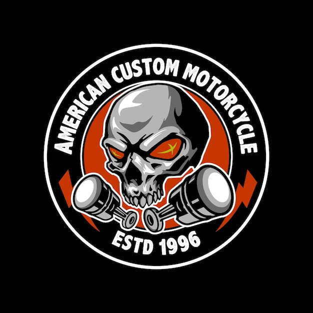 motorcycle custom logo design