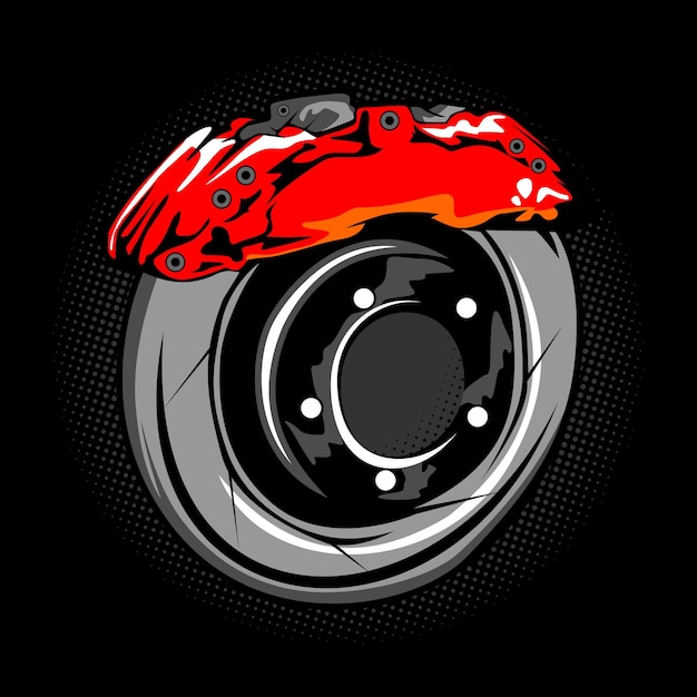 Мотоцикл Drag Race Wheel Disc Vector 17