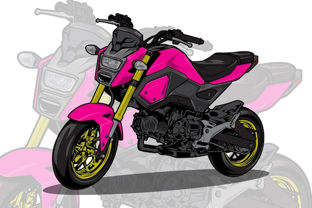 Motorcycle drawings vector illustration