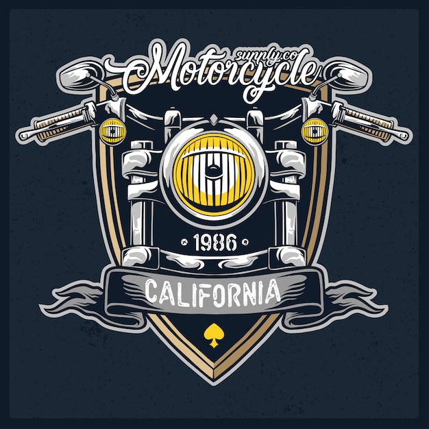 Motorcycle headlamp vector logo