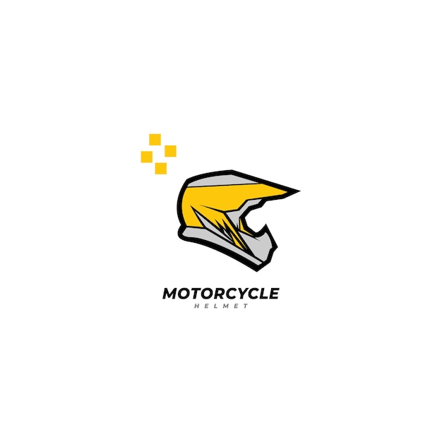 Motorcycle helmet icon vector template