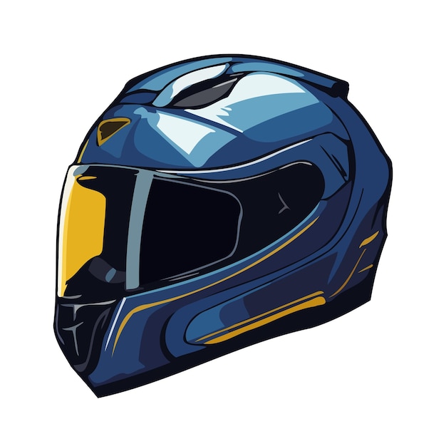 Motorcycle helmet isolated Cute image of a racing helmet