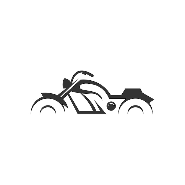 オートバイのアイコンのロゴの設計