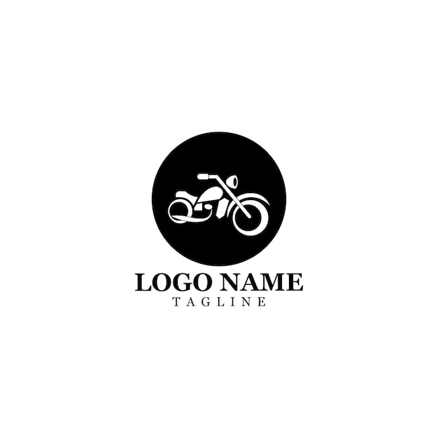 Motorcycle Icon Vector Design Template