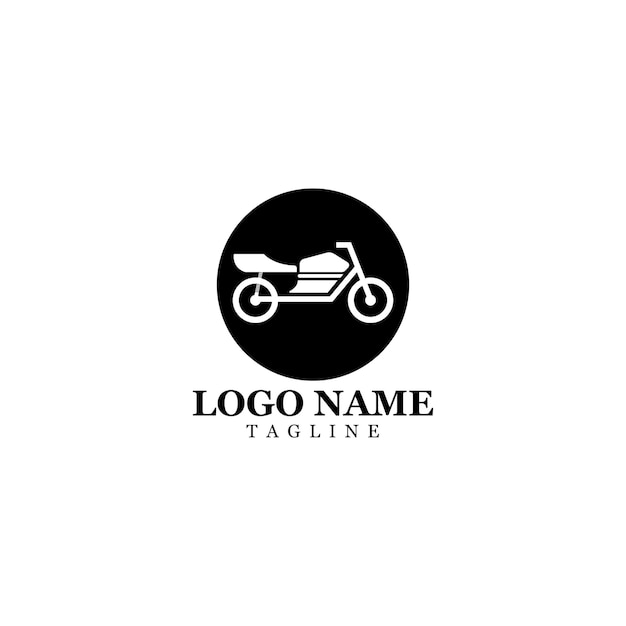 Motorcycle Icon Vector Design Template